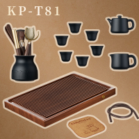 金灶KP-T81中式茶具套装家用小茶台喝茶泡茶陶瓷功夫茶具泡茶壶茶艺套装