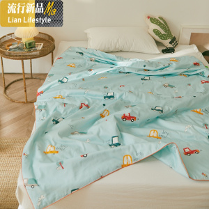 可爱棉A类儿童夏被1.5m 夏季棉夏凉被幼儿园小被子单人空调被 三维工匠