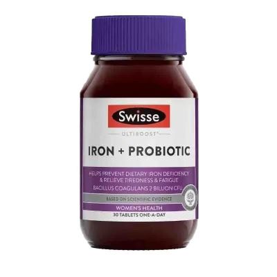 澳洲Swisse 补充铁益生菌片 孕期红润瓶 30粒
