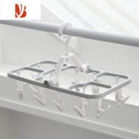 三维工匠晾衣夹多家用衣架挂钩多夹子儿童婴儿晒衣服的架子晒袜子器
