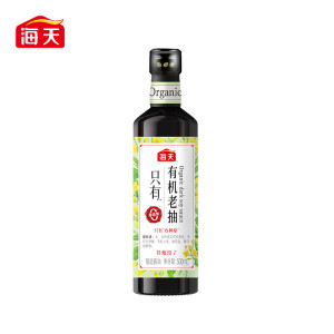 海天有机系列[0添加一级酱油]有机老抽500ml 上色轻盈红润