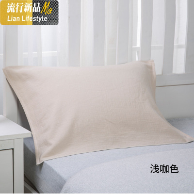 优等品精梳棉棉纱布柔软枕巾加大50*80吸汗一对拍2 三维工匠