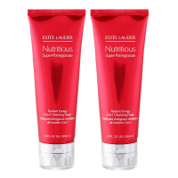 [两支]原装进口 雅诗兰黛洗面奶红石榴泡沫洁面乳125ml 两支装 深层清洁控油清爽抗氧化提亮肤色去暗沉面膜两用