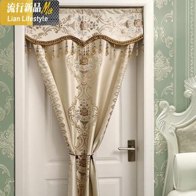 欧式帘布艺隔断帘客厅卧室厨房卫生间帘装饰帘窗帘免打孔 三维工匠