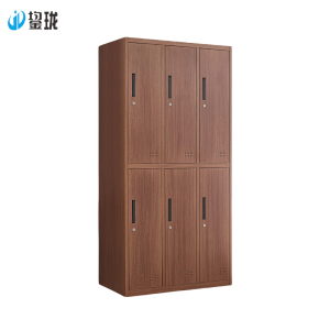 鋆珑 储物收纳 柜子木纹更衣柜 六门 台