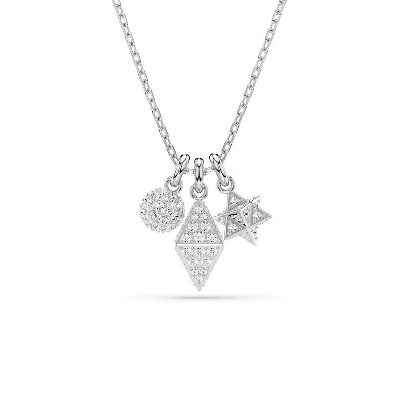 施华洛世奇(SWAROVSKI)银色链条项链女款精致小巧百搭配饰日常通