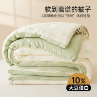 大豆纤维子母被二合一拉链款被子学生宿舍单人春秋冬被加厚棉被芯