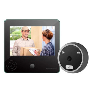 智能可视猫眼门铃电池防盗门电子猫眼摄像头门镜高清夜视 电池标配版+32G内存 升级2.8寸屏
