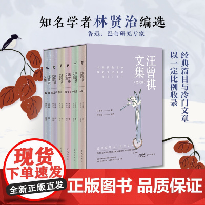 汪曾祺文集全6册 散杂文小说 林贤治编选 花城出版社正版书籍