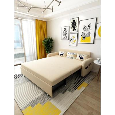 可折叠沙发床两用实木多功能客厅小户型网红款双人三人单人带储物