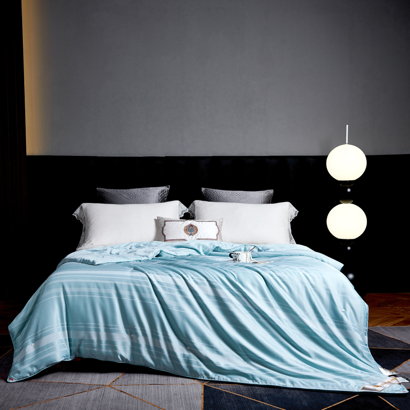 雅鹿莫代尔提花蚕丝被夏被 轻奢设计温暖护眠