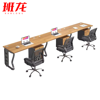 班龙屏风工位三人位3.6米+柜+椅套