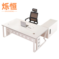 烁恒 简易办公桌 1.4米单桌+侧柜+转椅 套