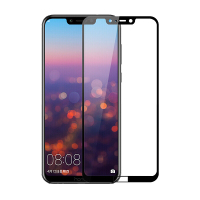 [买2送手机壳]轻万适用华为荣耀play钢化膜huawei全屏玻璃贴膜丝印黑色honor手机保护贴膜