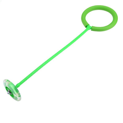 跳跳球儿童闪光蹦蹦球健身球跳跳圈跳跳环小孩单腿甩脚球绿色