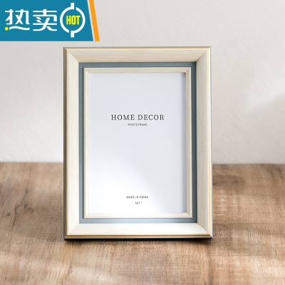 敬平简约摆台欧式相框高级感画框5五6六7七8八10十寸A4可挂墙照片框架 弧边纹理白 10寸[可放20.3*25.4cm