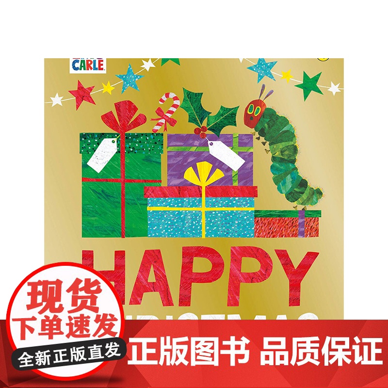[英文原版 3-6岁]祝你圣诞快乐 Happy Christmas 好饿的毛毛虫 The Very Hungry Cat