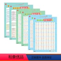 [易错套装](6张) [正版]初中语文易错字形字音基础知识大全易错成语积累专项训练练习挂图海报墙贴纸