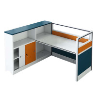 汉诺鑫威职员办公桌椅组合隔断屏风办公室卡座员工桌多人位电脑桌简约现代单人位不含柜椅