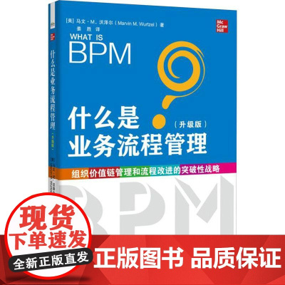 什么是业务流程管理 升级版 马文M沃泽尔著 BPM适合做什么BPM基础 业务流程管理指南 业务流程管理策略方法及软件解决