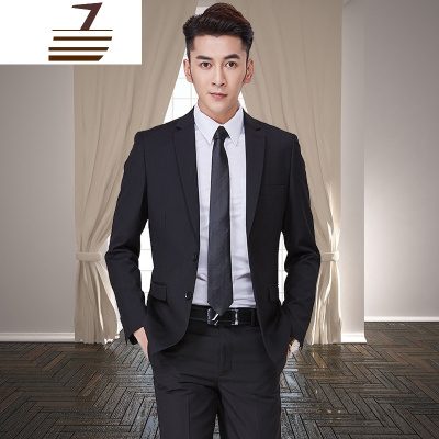 NEWLAKE休闲韩版新郎西装男套装韩国帅气婚礼英伦风西服韩式青年商务正装