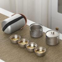 MULTIPOTENT整套功夫茶具套装钛茶器七星快客套装TTS3081