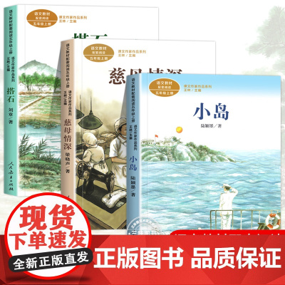 人教版五年级阅读课外书上册 小岛 慈母情深梁晓声 搭石 语文教材配套人民教育出版社课文作家作品系列老师推小学生课外书籍荐