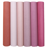 汐岩少女心粉色无纺布壁纸女孩公主房卧室简约素色墙纸 ins北欧风色无纺布墙纸