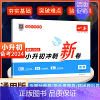 数学[2024新版 含真题] 小学升初中 [正版]2024新版小升初冲刺新卷语文数学英语人教版名校冲刺六年级毕业升学总复