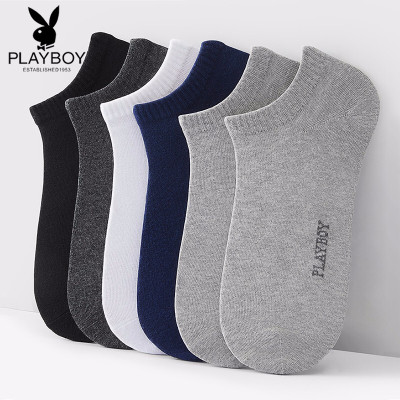 花花公子袜子男纯棉抗菌夏季新品船袜低帮隐形袜浅口男袜运动透气薄款短款袜6996