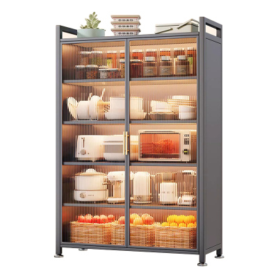 苏宁 质凡 现代简约厨房储物柜家用置物架餐边橱柜/ZF-CG013/1200*420*1845mm