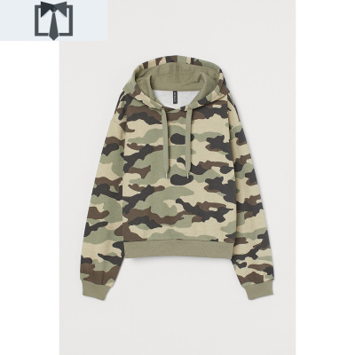 SUNTEKHMDIVIDED女装秋冬款女士卫衣女小个子宽松连帽短上衣0754697卫衣