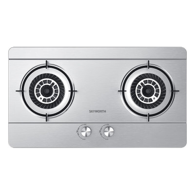创维 燃气灶双灶具 4.5kw大火力双灶 家用猛火炉具 台式/嵌入式不锈钢灶台 JZY-Z68 液化气