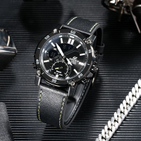 CASIO卡西欧官方旗舰店手表男新款EDIFICE 时尚蓝牙多功能手表赛车联名八角 休闲商务防水日韩石英表男ECB-20