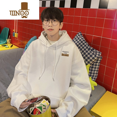 YANXUhiphop美式潮牌卫衣男秋季宽松休闲帽衫痞帅2023新款男装外套