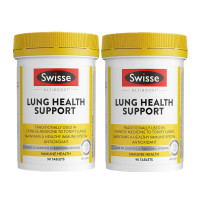 2瓶装 | Swisse草本精华清肺片肺部健康支持片90粒/瓶装 吸烟粉尘雾霾克星
