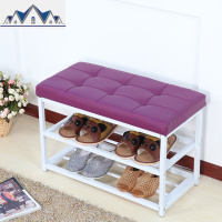 收纳凳长方凳柜方凳简约时尚穿鞋凳口换鞋凳家用挂壁迷你简易 三维工匠