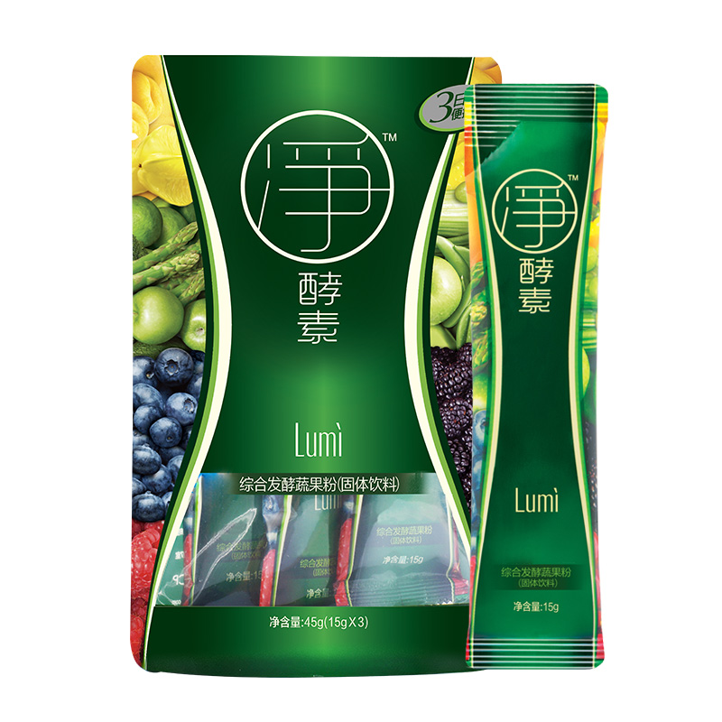 lumi 净酵素 综合发酵蔬果粉(固体饮料)15g×3袋/包 进口商品