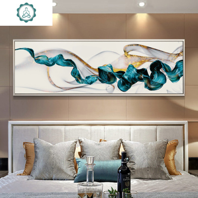 5d钻石画满钻新款轻奢卧室床头简约现代抽象横幅艺术十字绣钻石绣封后AB彩钻-满钻全贴210*70厘米