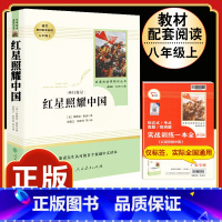 [人教版]红星照耀中国 [正版]八年级阅读名著钢铁是怎样炼成的和经典常谈昆虫记红星照耀中国原著人民教育出版社初中初二上册