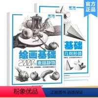 [正版]12全2册 敲门砖系列绘画基础素描静物2000例+绘画基础2000例几何形体简单易懂入门初级零基础教学图书 重
