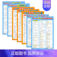 [几何模型+性质定理+知识盘点](共7张) 初中通用 [正版]初中数学几何模型挂图几何图形辅助线七八九年级数学分类知识点