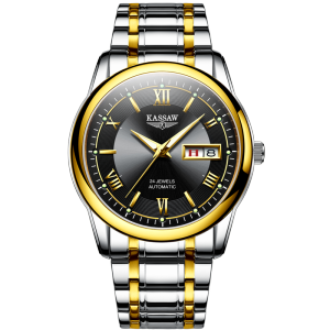 卡梭(KASSAW)手表男自动机械表防水简约时尚潮流新款商务日历时装男表K812G