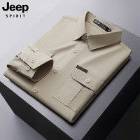 JEEP SPIRIT男士商务休闲衬衫潮流休闲外套纯棉POLO衫