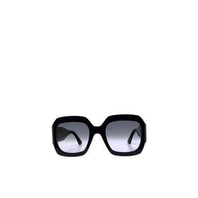 卡地亚(Cartier)方框太阳镜有色镜片男款时尚醋酸纤维镜腿饰品牌 黑色