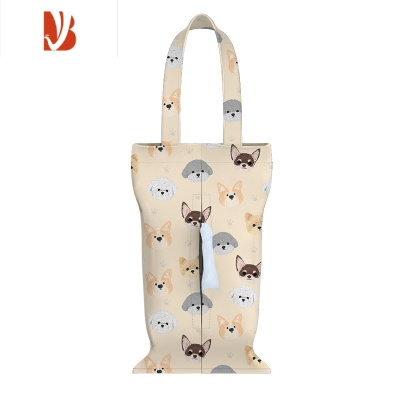 三维工匠车载悬挂纸巾盒纸巾袋挂式车用抽纸盒悬挂纸巾包汽车内收纳 B