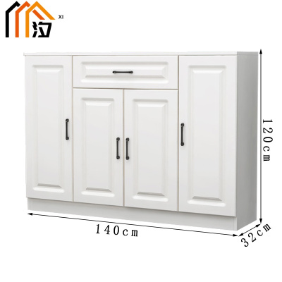 汐实木鞋柜四门个