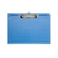 齐心 A725 便携式 书写板夹 A4 横式 蓝 单个装