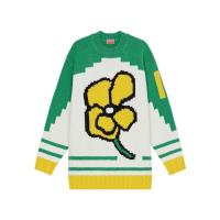 高田贤三(Kenzo)大廓形美利奴羊毛套头毛衣男宽松圆领长袖休闲运