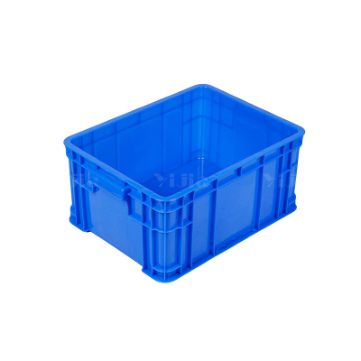 翌嘉YJ4120598 蓝色塑料周转箱大号工业胶箱 450*335*210